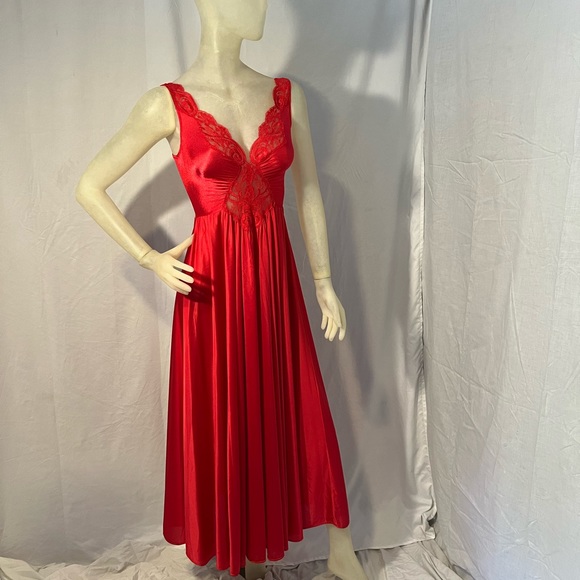 Vintage Olga 92270 Red Slip Dress - Picture 6 of 6